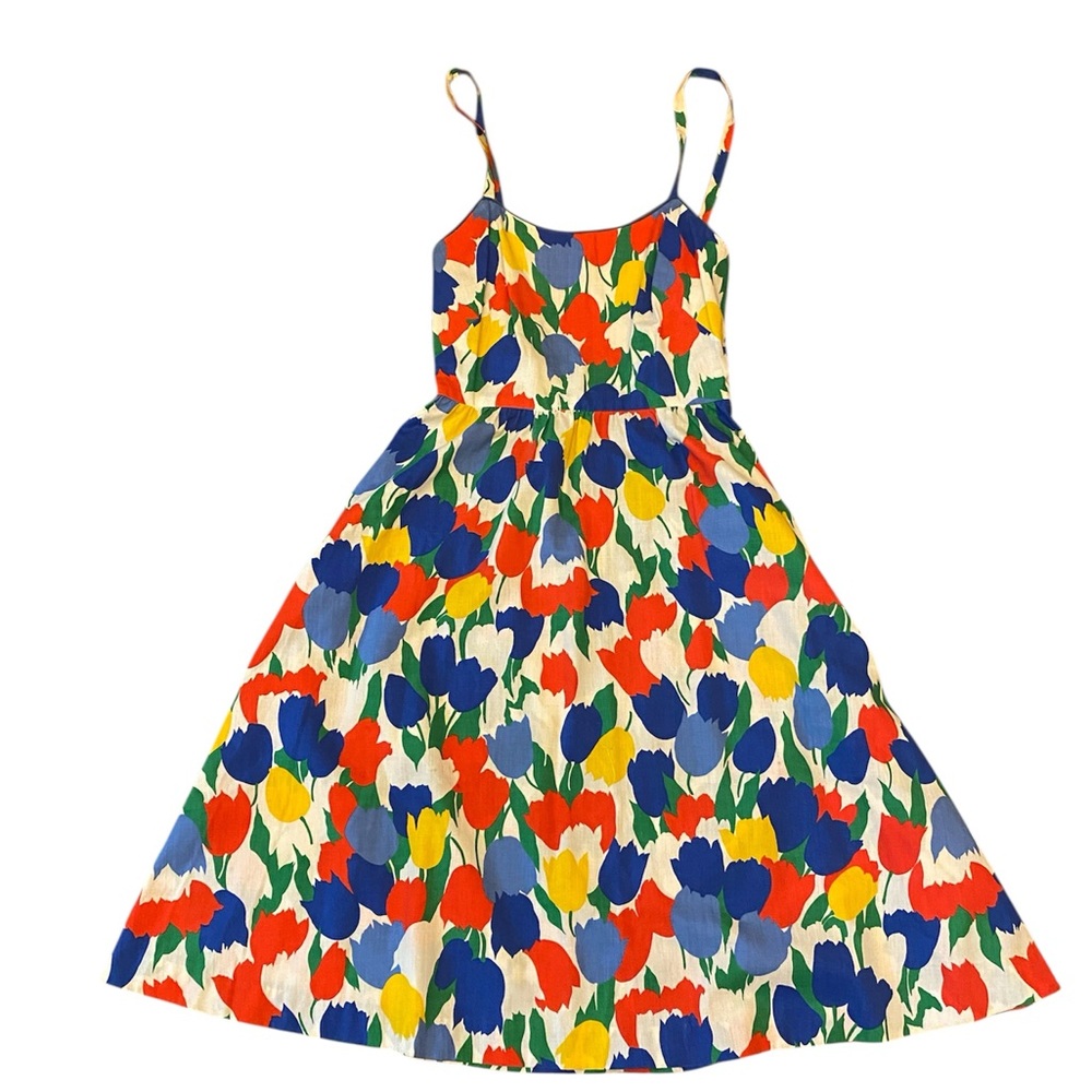 As seen on Sex and the City! Vintage Red, Yellow and Blue Lutz dress